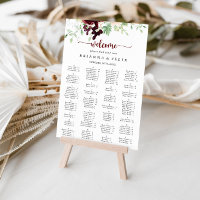 Simple Colourful Classic Alphabetical Seating Char