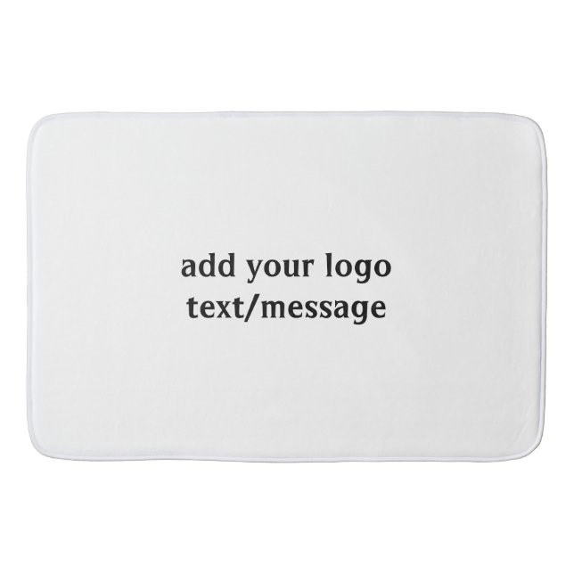 simple  colourful design add your logo text car fl bath mat (Front)