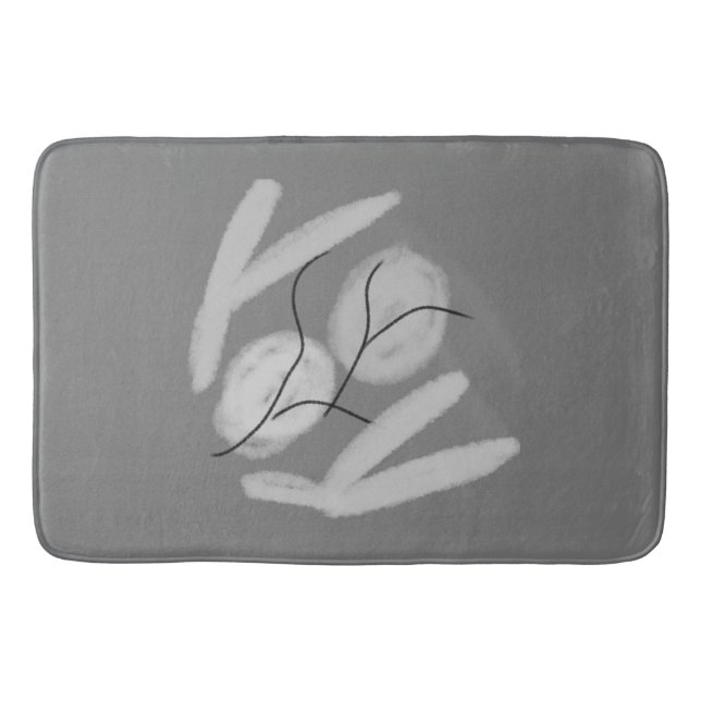 simple  colourful design add your logo text car fl bath mat (Front)