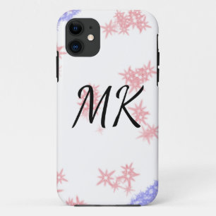 Simple colourful glitter spark pattern add monogra iPhone 11 case