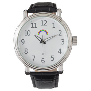 Simple Colourful LGBT Pride Rainbow  Men's Watch