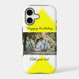 simple colourful minimal happy birthday add your  