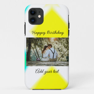 simple colourful minimal happy birthday add your iPhone 11 case