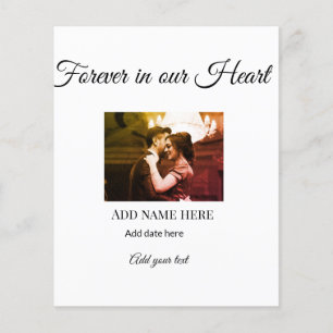 simple colourful minimal loving memory sympathy ad