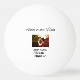simple colourful minimal loving memory sympathy ad ping pong ball
