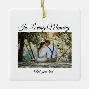 simple colourful minimal loving memory sympathy ceramic ornament