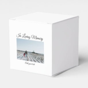 simple colourful minimal loving memory sympathy favour box