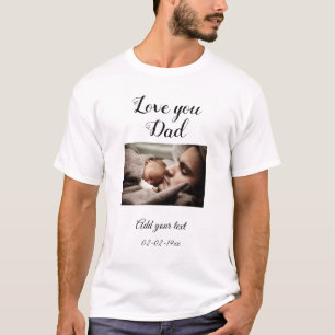 simple colourful minimal photo fathers day card th T-Shirt