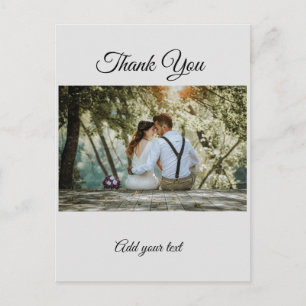 simple colourful minimal thank you add your text c holiday postcard