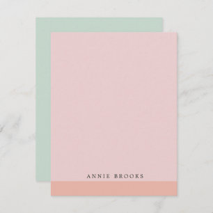 Simple Colourful Minimalist Personalised Card