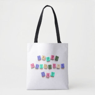 Simple Colourful Mother's Day Tiles Tote Bag