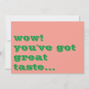 Simple Colourful Pink Kelly Green Small Business Thank You Card