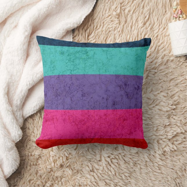 Simple Colourful Stripes pattern Modern Texture Cushion (Blanket)