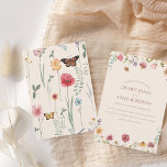 Simple Colourful Wildflower Floral Wedding Invitation<br><div class="desc">Simple Colourful Wildflower Floral Wedding Invitation - Minimalist Botanical Elegance with a Whimsical Touch. Celebrate love's bloom with our charming wedding invitations featuring a simple yet vibrant display of colourful wildflowers. The minimalist design captures the essence of natural beauty, allowing the wildflowers to take centre stage in this botanical masterpiece....</div>