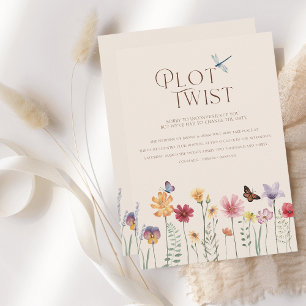 Simple Colourful Wildflower Plot Twist Wedding Save The Date