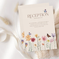 Simple Colourful Wildflowers Wedding Reception