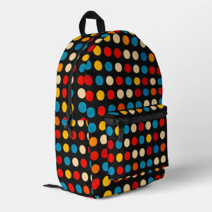 Simple Colours Dots Printed Backpack
