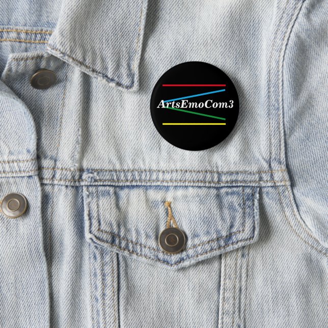 Simple Colours LOGO 6 Cm Round Badge (In Situ)