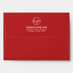 Simple Company Branding Business Logo Red Envelope