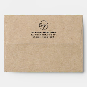 Simple Company Branding Business Logo Rustic Envelope