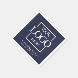 Simple Company Logo Custom Business Party Supplies Napkin