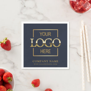 Simple Company Logo Custom Business Party Supplies Napkin