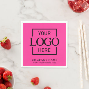 Simple Company Logo Custom Business Party Supplies Napkin