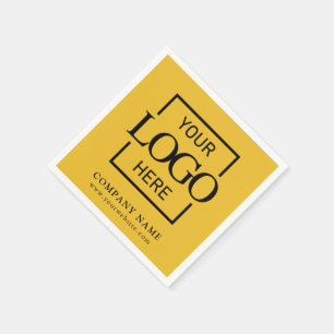 Simple Company Logo Custom Business Party Supplies Napkin