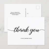 Simple Company Name Thank you Script