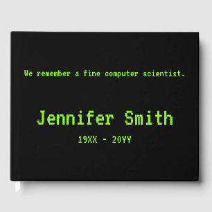 Simple Computer Scientist Condolences Guestbook