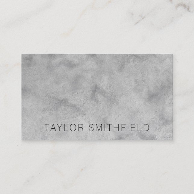 Simple Concrete Texture Business Card (Front)