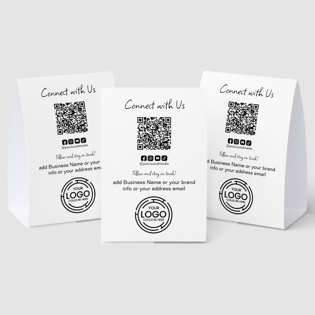Simple Connect with Us Qr Code Business Corporate  (Insitu(Multi))