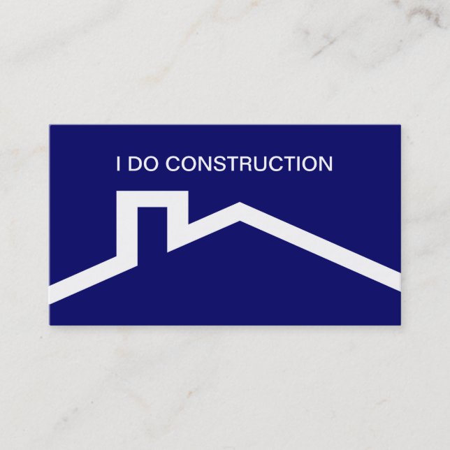 Simple Construction Business Cards (Front)