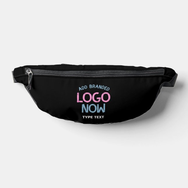 SIMPLE CONTEMPORARY CLEAN BLACK FASHIONABLE CLIENT BUM BAGS (Lay Down)