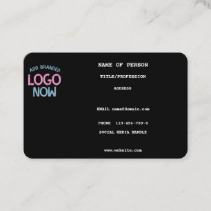 SIMPLE CONTEMPORARY CLEAN BLACK FASHIONABLE CLIENT BUSINESS CARD