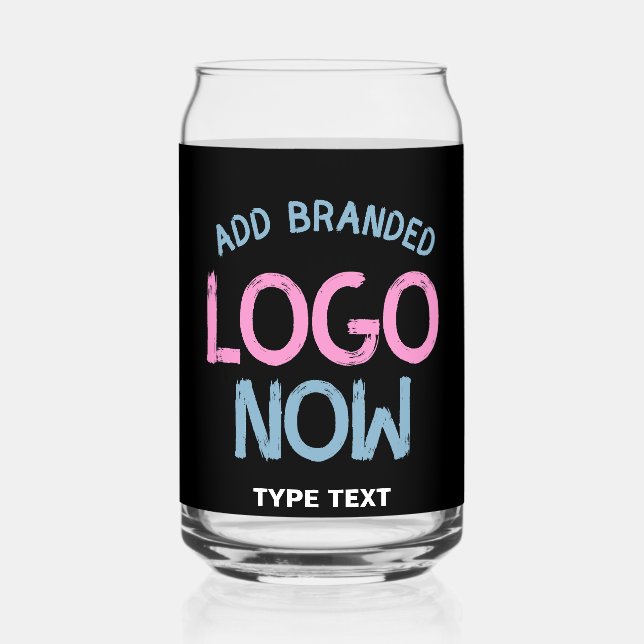 SIMPLE CONTEMPORARY CLEAN BLACK FASHIONABLE CLIENT CAN GLASS (Front)