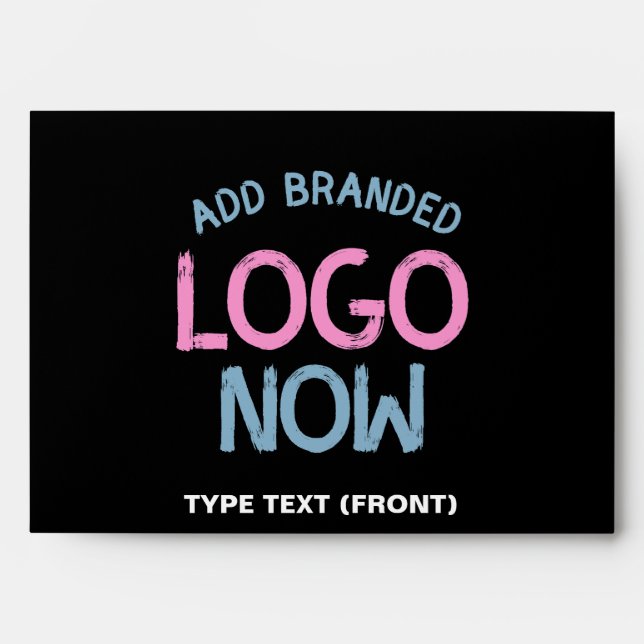SIMPLE CONTEMPORARY CLEAN BLACK FASHIONABLE CLIENT ENVELOPE (Front)