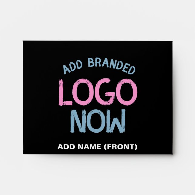 SIMPLE CONTEMPORARY CLEAN BLACK FASHIONABLE CLIENT ENVELOPE (Front)