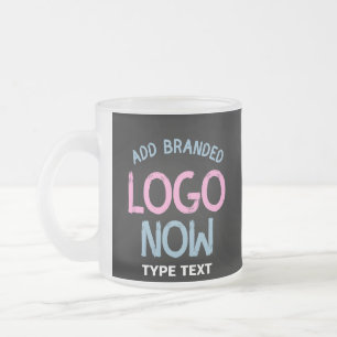 SIMPLE CONTEMPORARY CLEAN BLACK FASHIONABLE CLIENT FROSTED GLASS COFFEE MUG