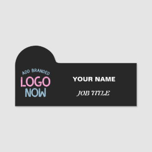 SIMPLE CONTEMPORARY CLEAN BLACK FASHIONABLE CLIENT NAME TAG