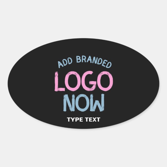 SIMPLE CONTEMPORARY CLEAN BLACK FASHIONABLE CLIENT OVAL STICKER (Front)