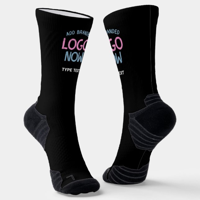 SIMPLE CONTEMPORARY CLEAN BLACK FASHIONABLE CLIENT SOCKS (Angled)