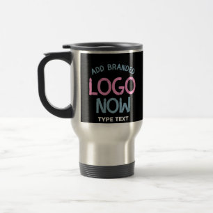 SIMPLE CONTEMPORARY CLEAN BLACK FASHIONABLE CLIENT TRAVEL MUG