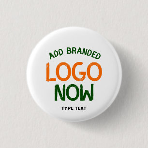 SIMPLE CONTEMPORARY CLEAN WHITE FASHIONABLE CLIENT 3 CM ROUND BADGE
