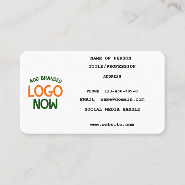 SIMPLE CONTEMPORARY CLEAN WHITE FASHIONABLE CLIENT CALLING CARD | Zazzle