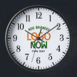 SIMPLE CONTEMPORARY CLEAN WHITE FASHIONABLE CLIENT CLOCK<br><div class="desc">THIS IS A DESIGN FITTING FOR EVERY ONLINE SHOPPER.YOU CAN CHANGE, RESIZE OR ADD LOGO, PHOTO, TEXT AND COLOURS THE WAY YOU CHOOSE.THANK YOU.</div>