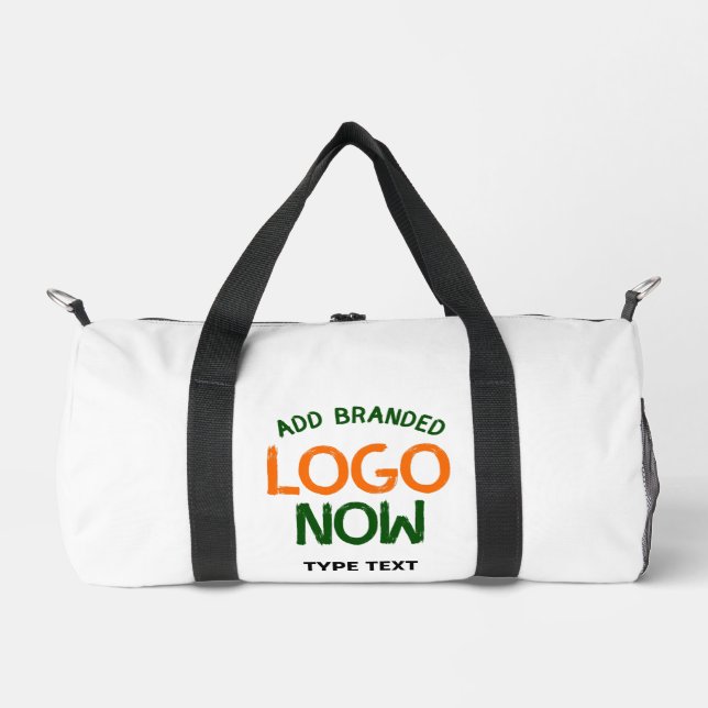 SIMPLE CONTEMPORARY CLEAN WHITE FASHIONABLE CLIENT DUFFLE BAG (Front)