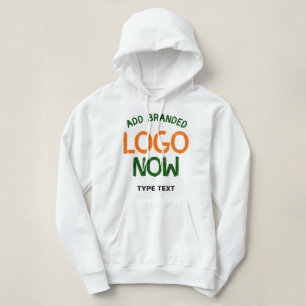 SIMPLE CONTEMPORARY CLEAN WHITE FASHIONABLE CLIENT HOODIE