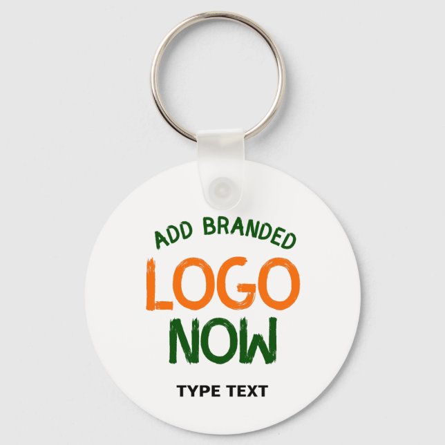 SIMPLE CONTEMPORARY CLEAN WHITE FASHIONABLE CLIENT KEY RING (Front)