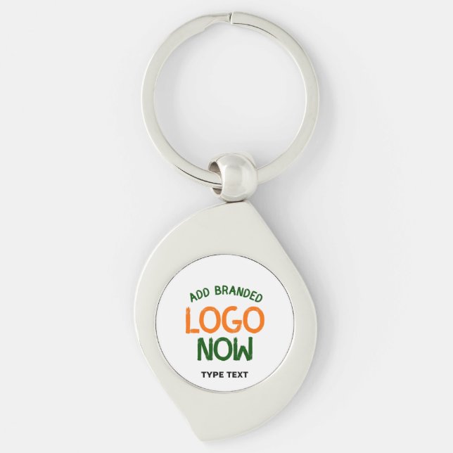 SIMPLE CONTEMPORARY CLEAN WHITE FASHIONABLE CLIENT KEY RING (Front)